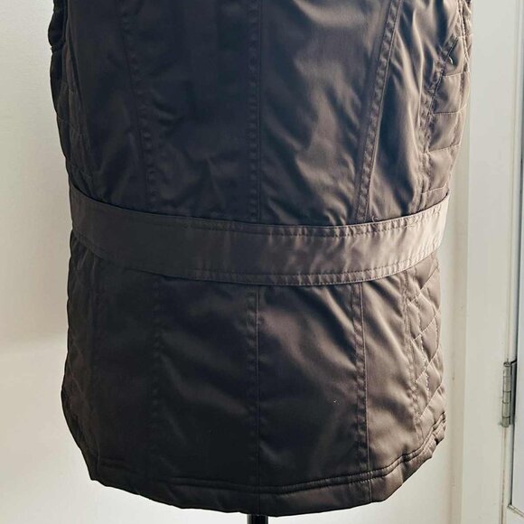 Vuarnet Rich Chocolate Quilted Technical Vest with Gold Hardware – US M - Picture 8 of 13